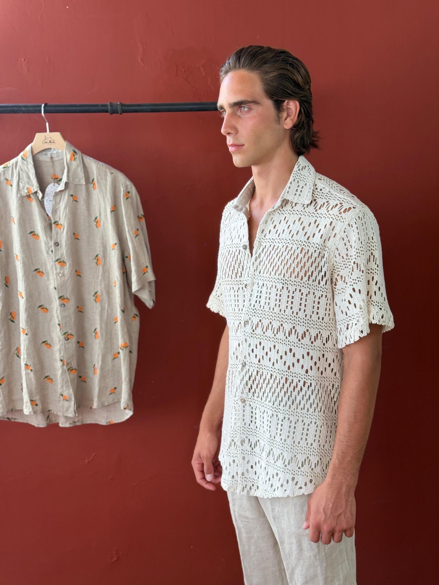 CAMICIA MEZZA MANICA in CROCHET