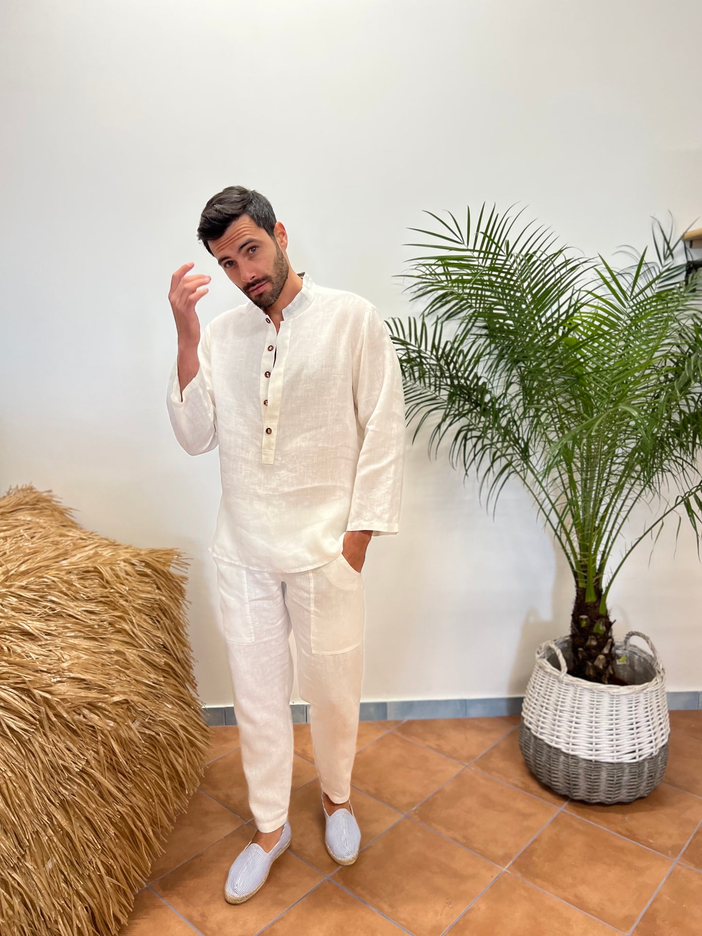 LINEN COAT FASHION BEACH POSITANO