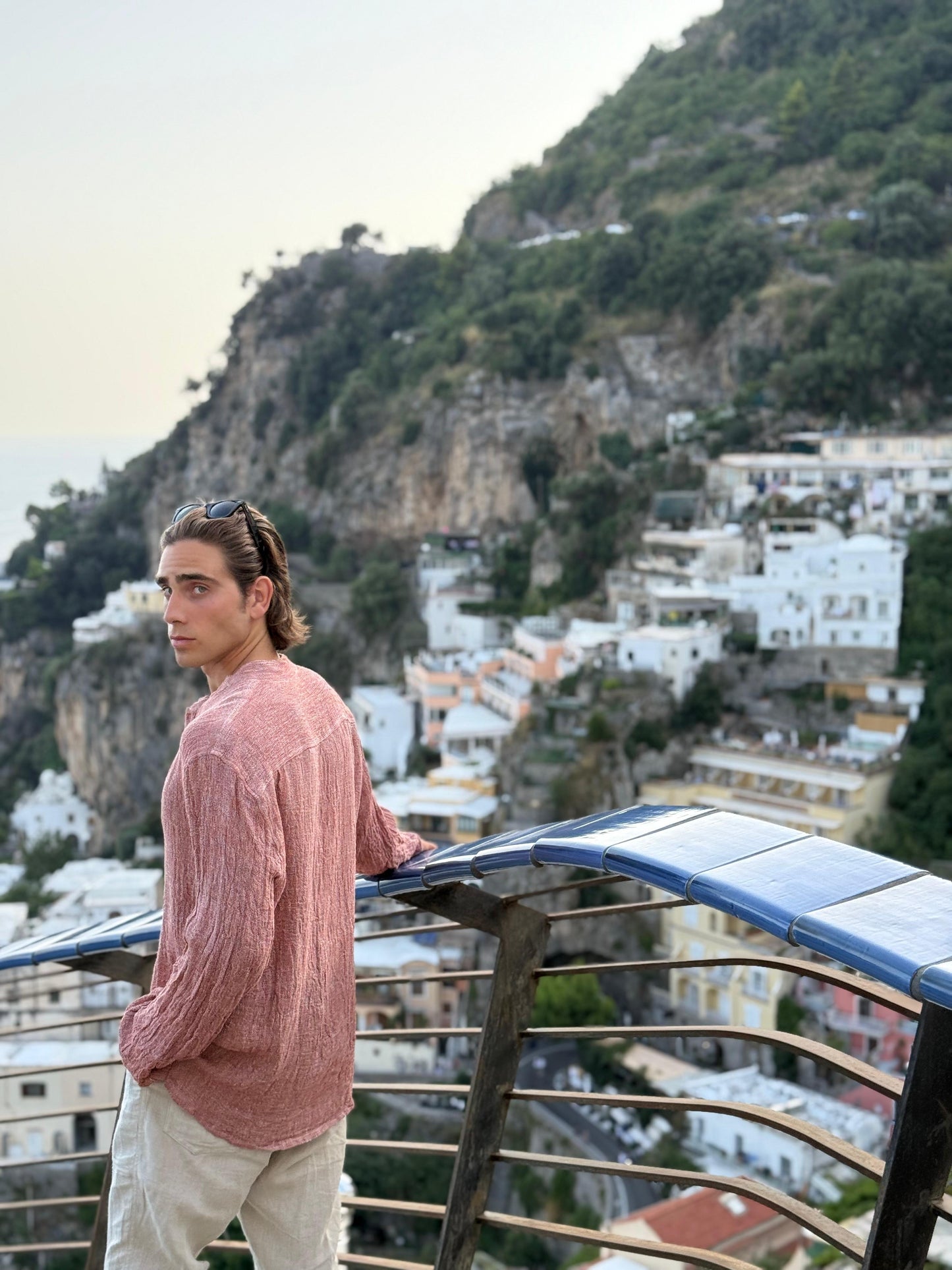 CASACCA IN PURO LINO RETE red