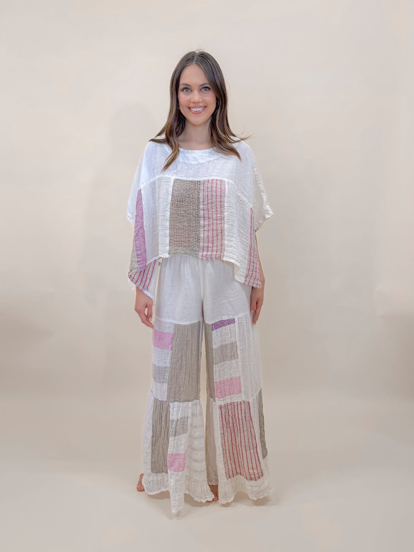 SET PANTALONE E PONCHO PATCHWORK (Copia)