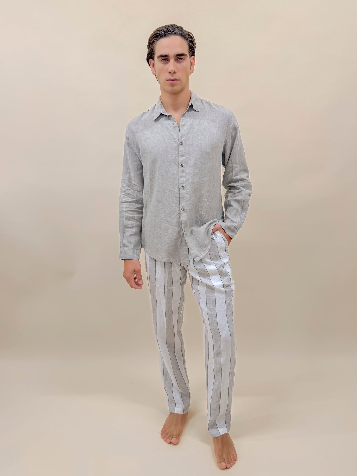 CAMICIA FULL BUTTONS REGULAR ECRU