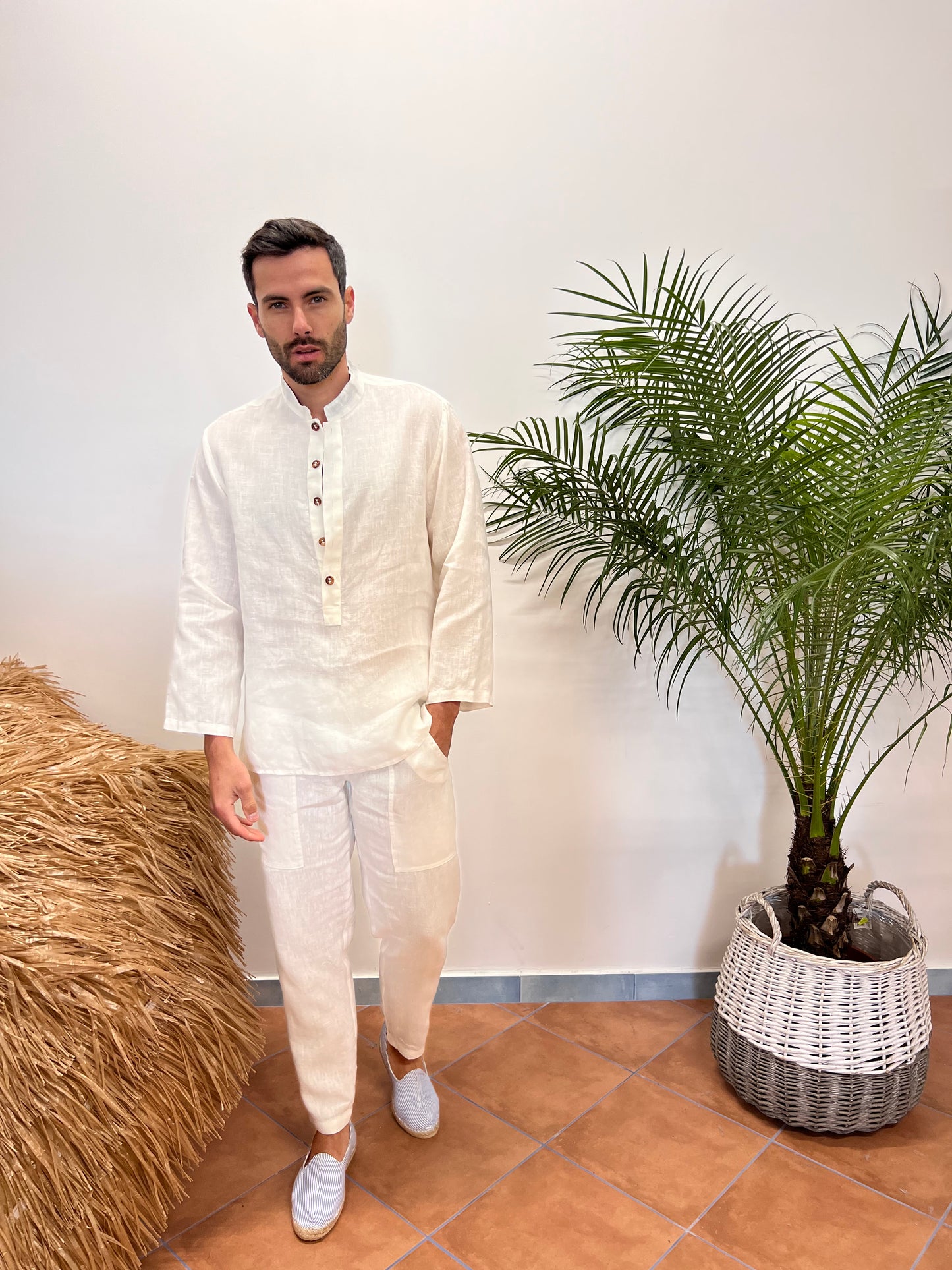 LINEN COAT FASHION BEACH POSITANO