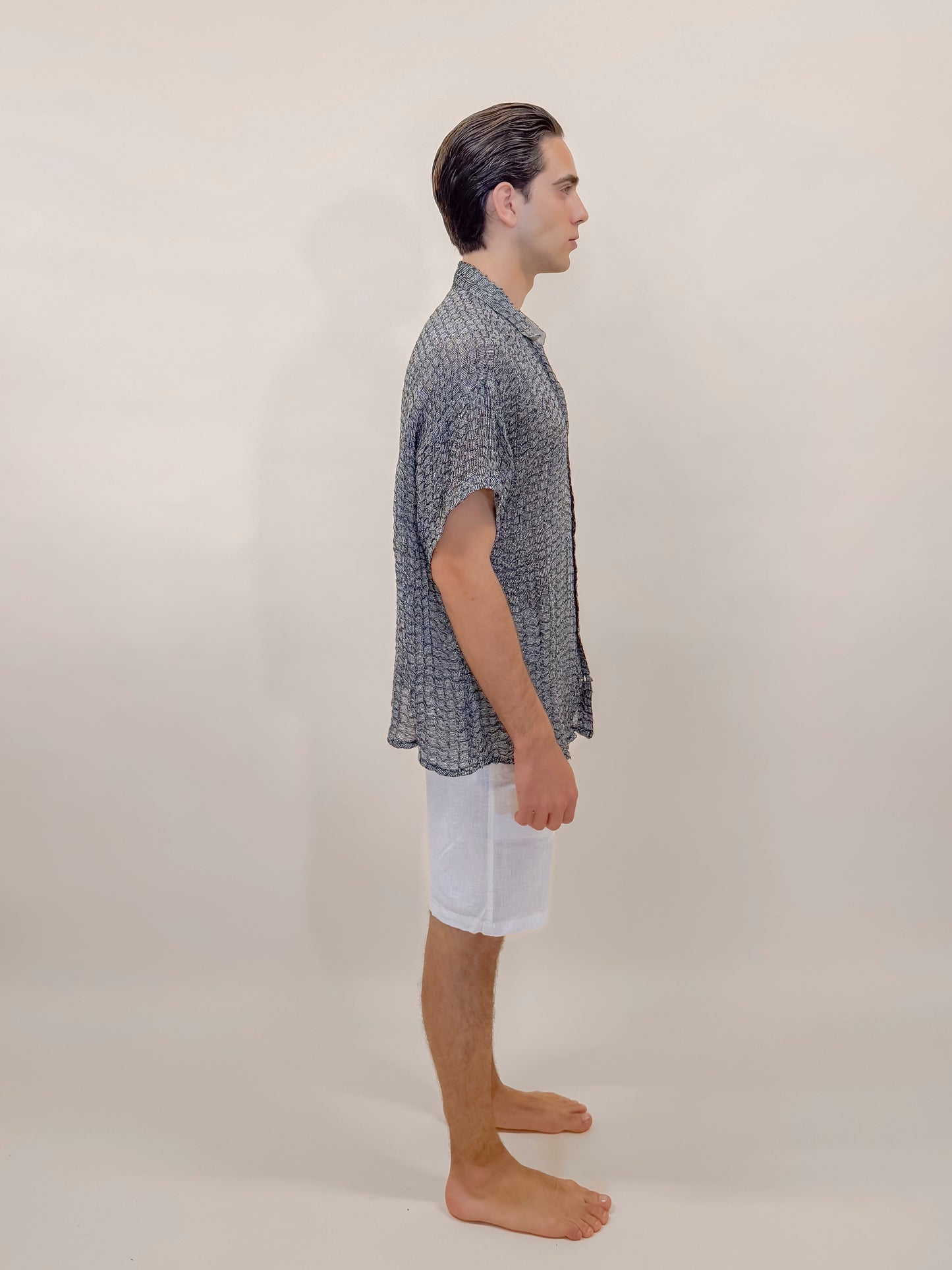 CAMICIA M/M MENEZ GRIGIA