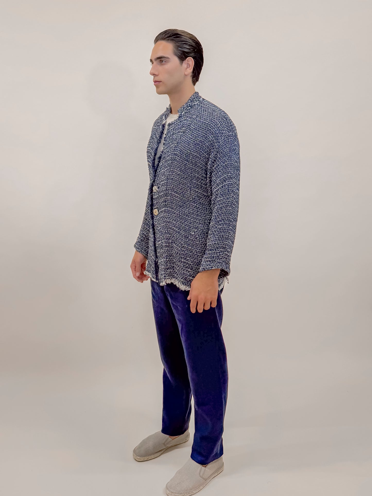 GIACCA RUSTICA BLU