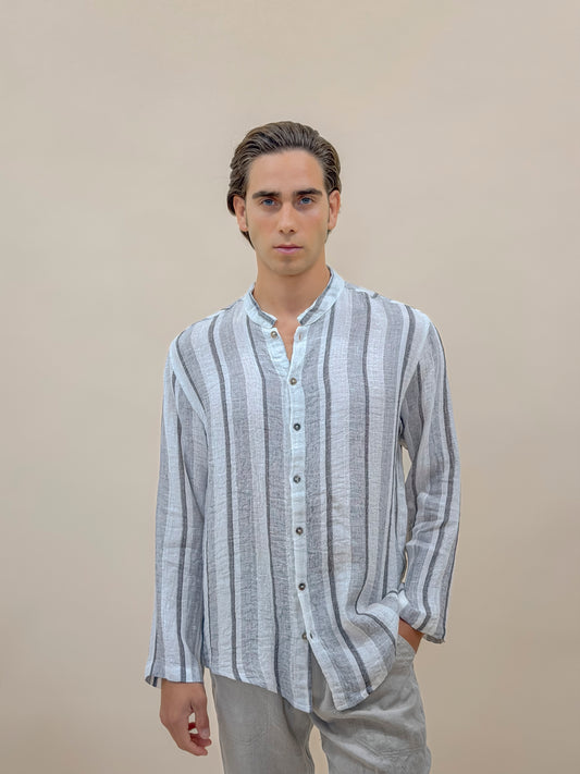CAMICIA FULL BUTTONS RIGA BLACK