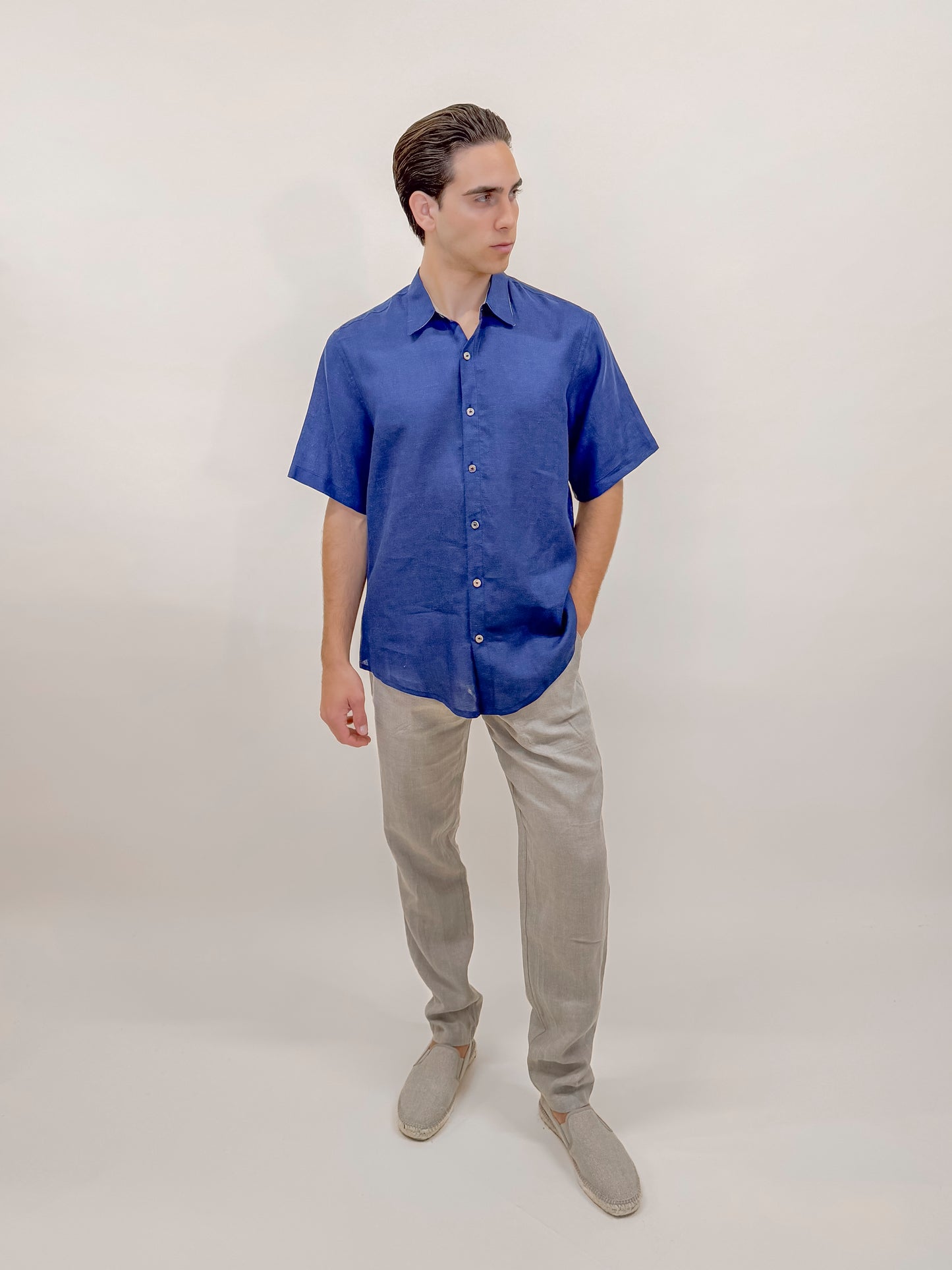 CAMICIA M/M FULL BUTTONS BLU