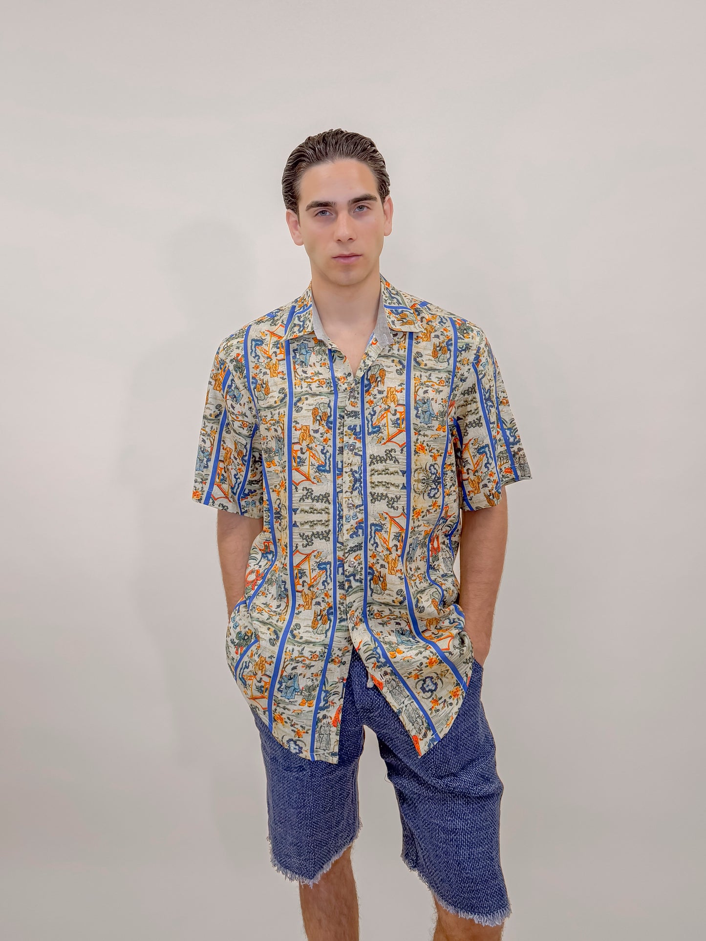 CAMICIA M/M STAMPA MURAGLIA