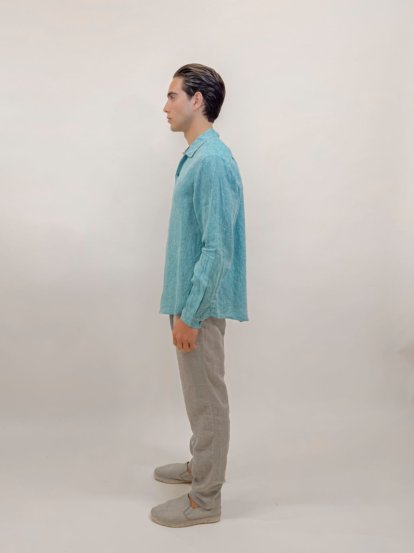 CAMICIA FULL BUTTONS VERDE MARINA