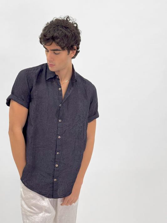 SHORT SLEEVES LINEN SHIRT