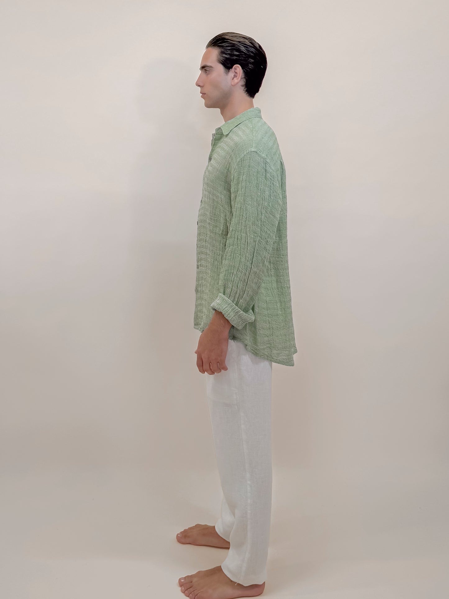 CAMICIA FULL BUTTONS GREEN