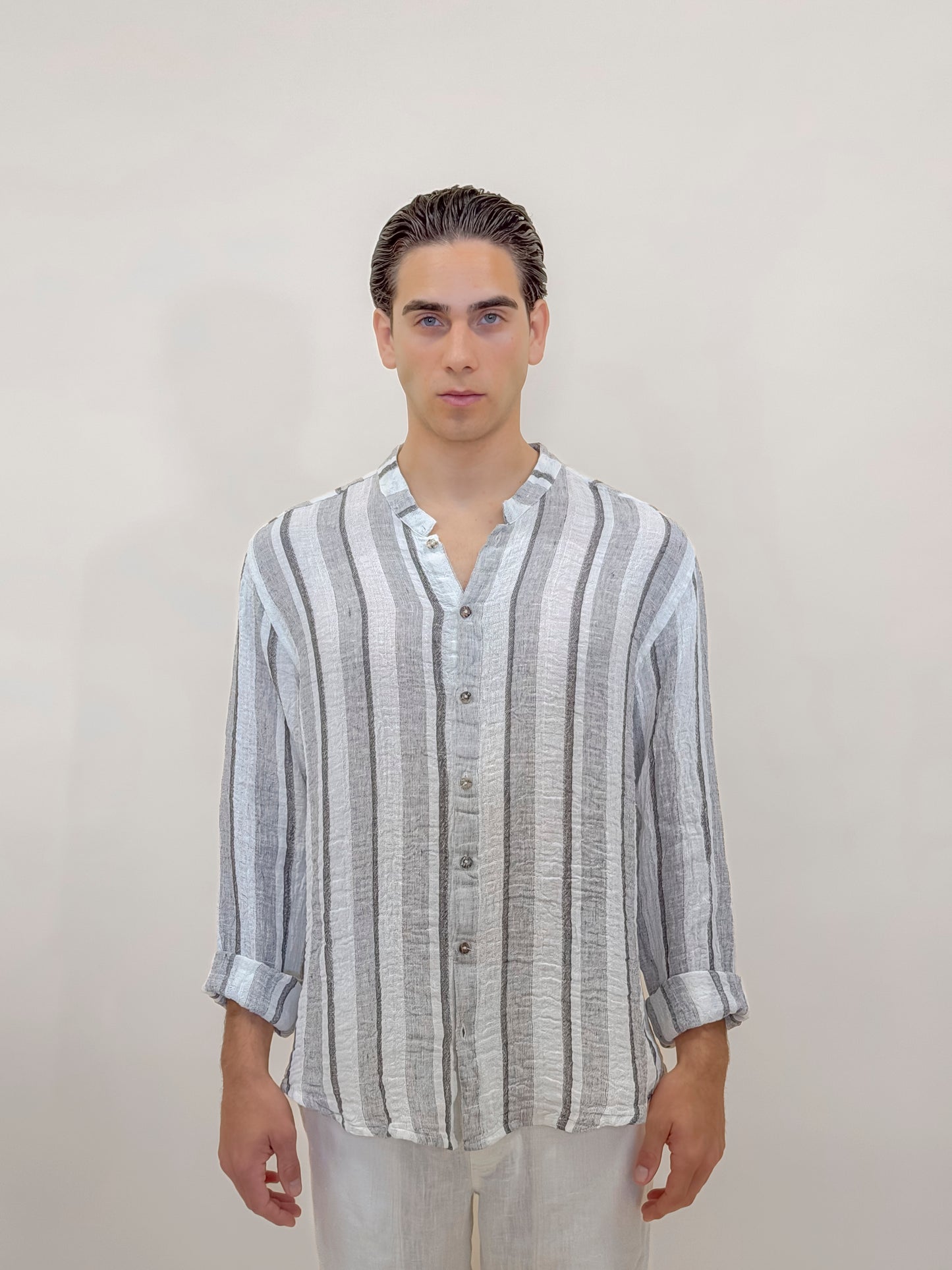 CAMICIA FULL BUTTONS RIGA BLACK