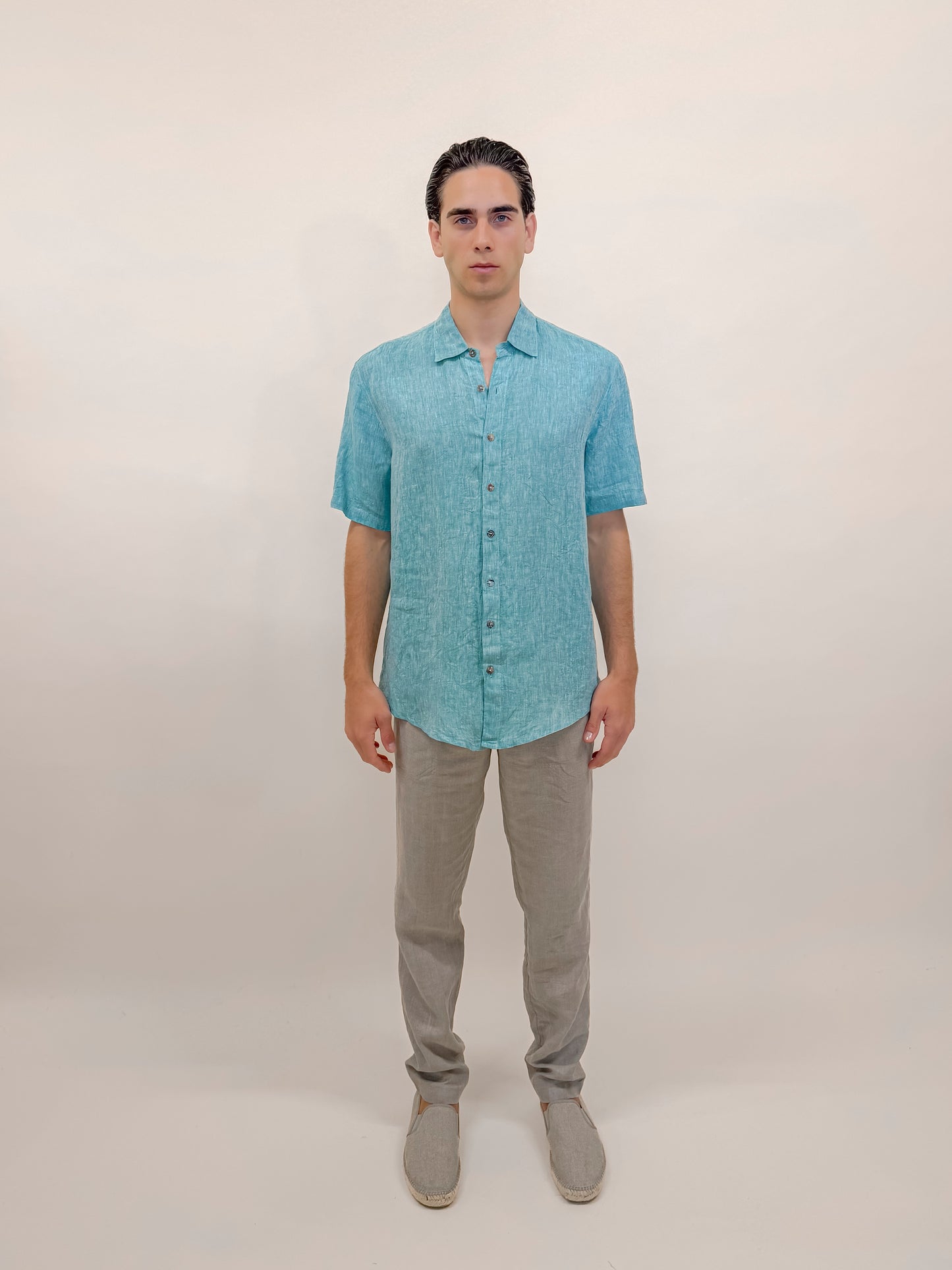CAMICIA M/M VERDE MARINA