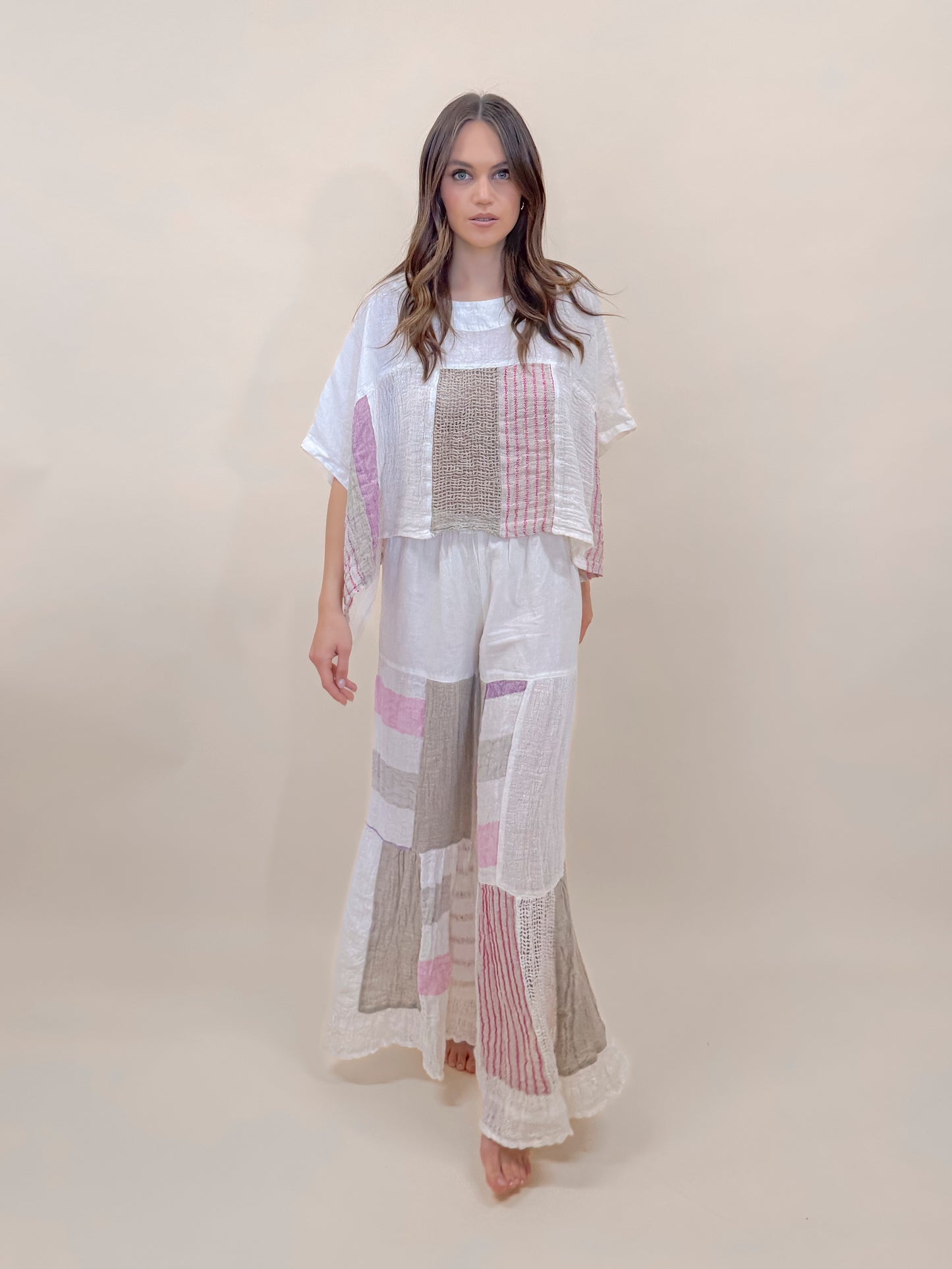 SET PANTALONE E PONCHO PATCHWORK (Copia)