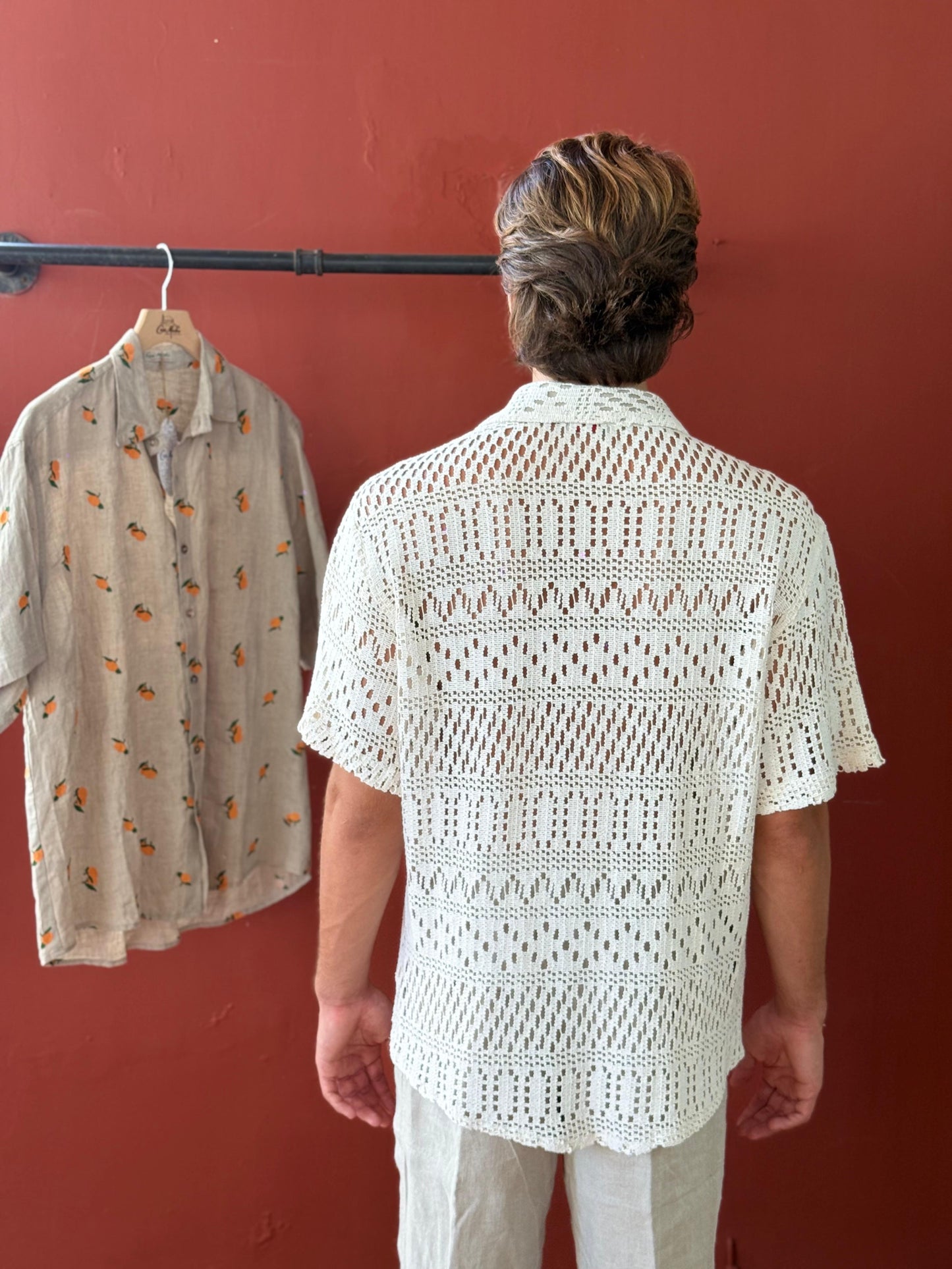 CAMICIA MEZZA MANICA in CROCHET