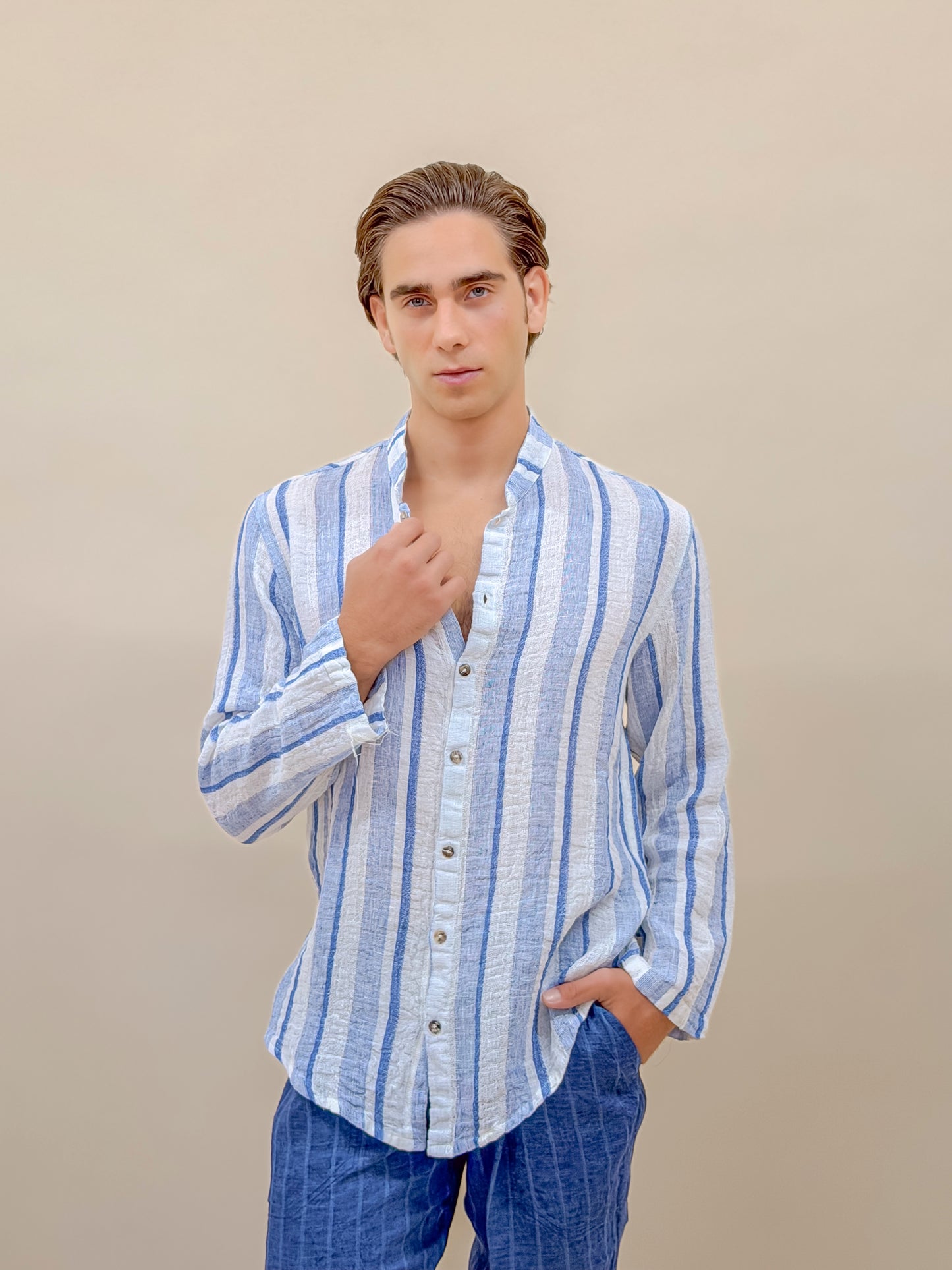 CAMICIA FULL BUTTONS POSITANESE