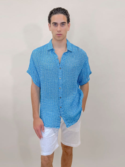 CAMICIA MENDEZ AZZURRA