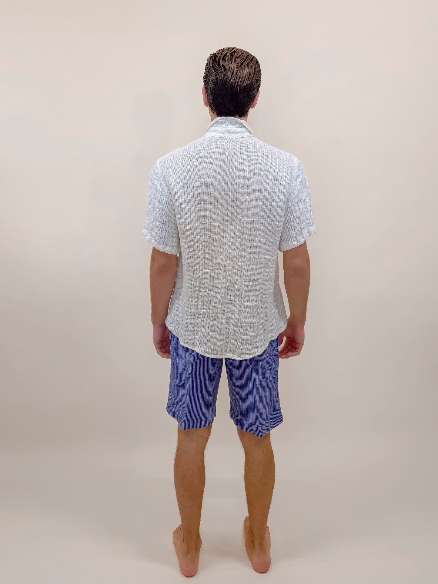 CAMICIA M/M RETE AVORIO