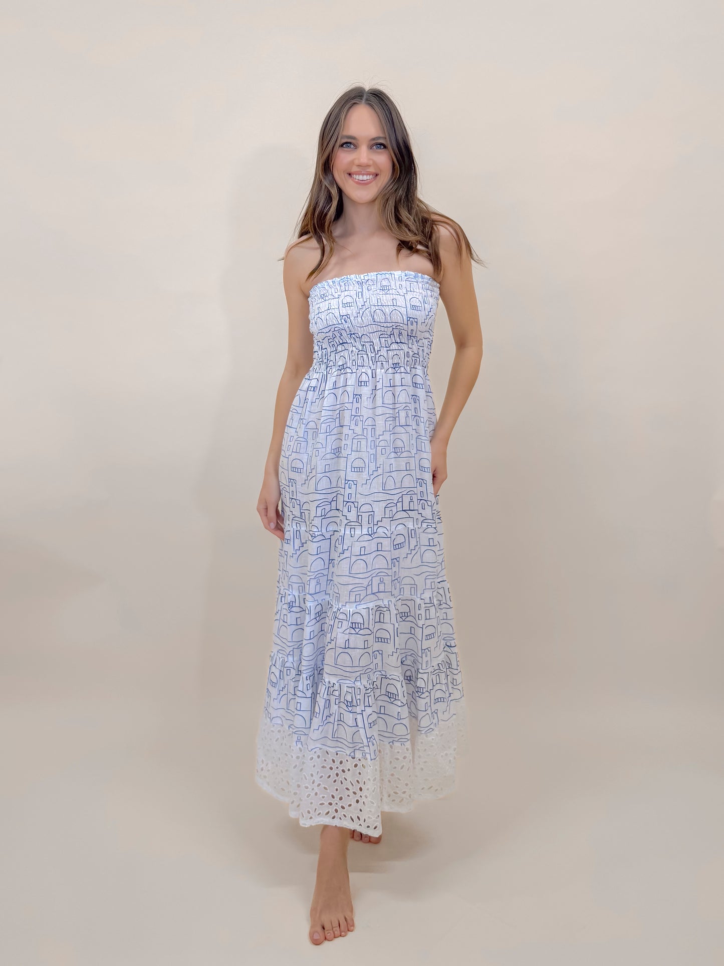 ABITO MARILENA POSITANO WITH LACE