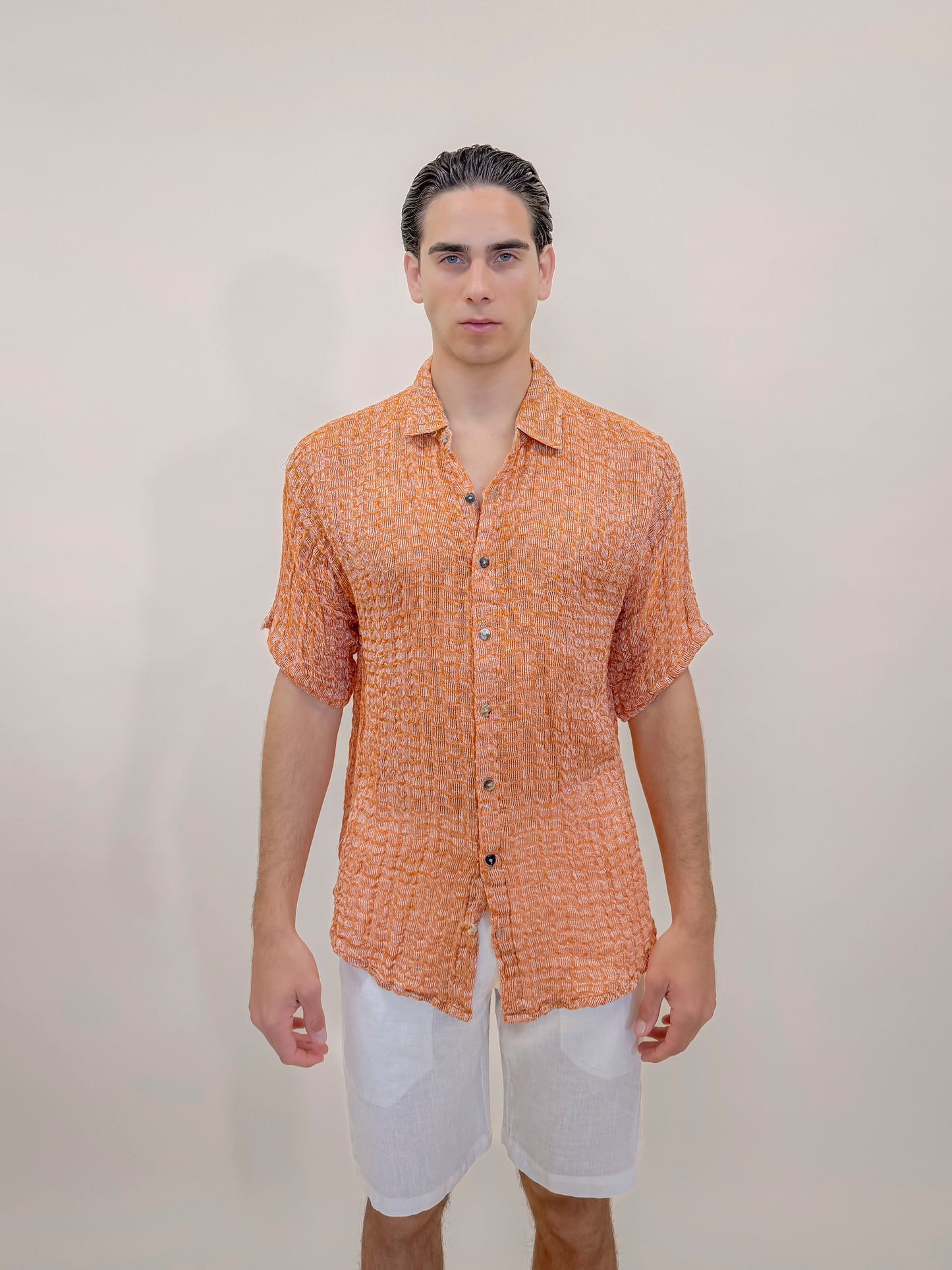 CAMICIA M/M MENDEZ ORANGE