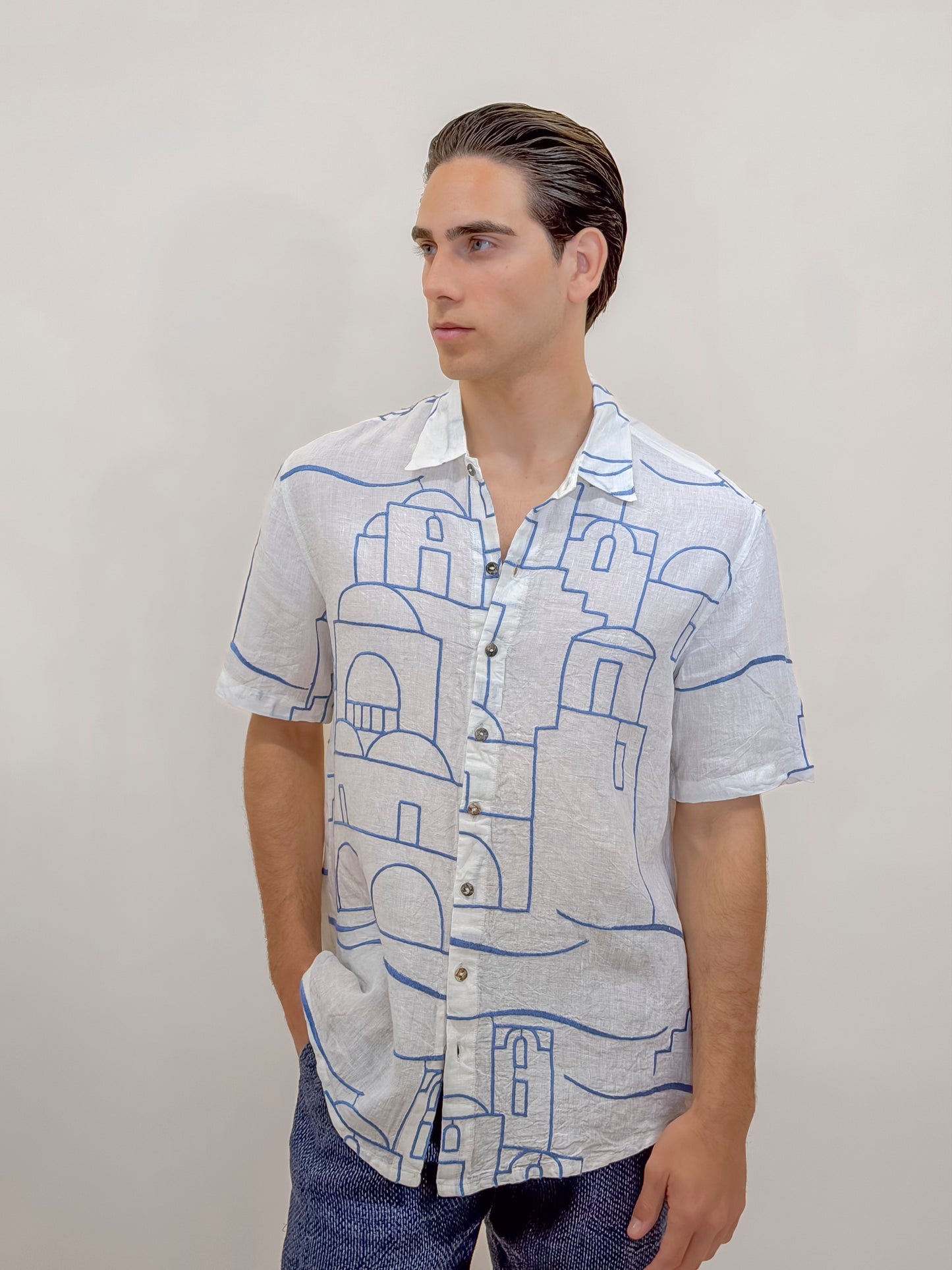 CAMICIA M/M POSA POSA AVORIO