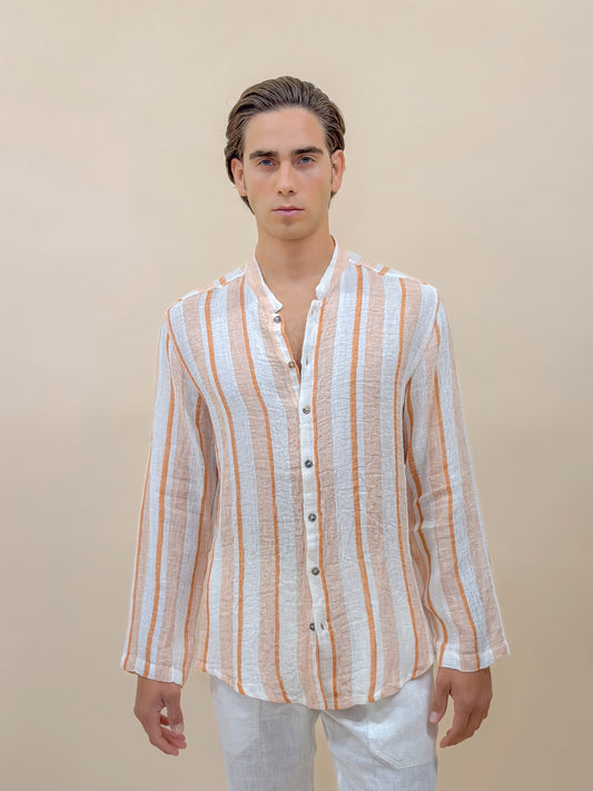 CAMICIA FULL BUTTONS MILLERIGA ORANGE