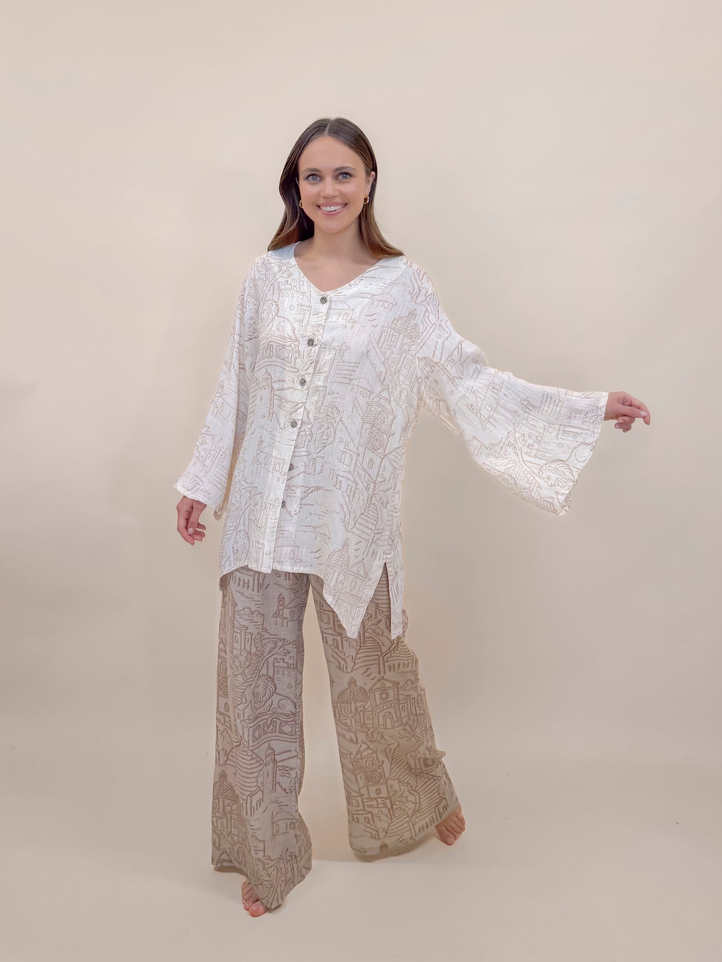 CASACCA LEONI IN PURE LINEN
