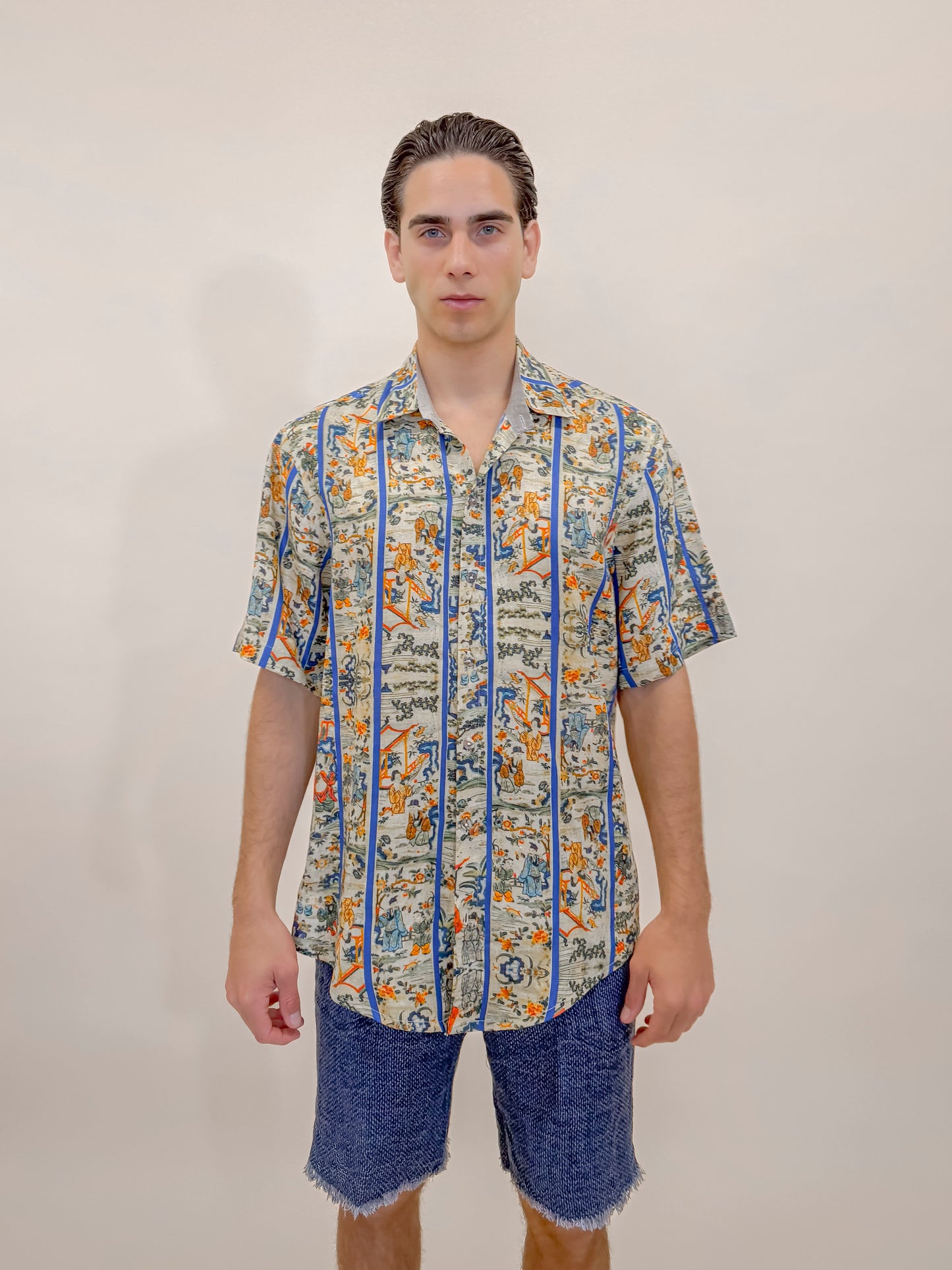 CAMICIA M/M STAMPA MURAGLIA
