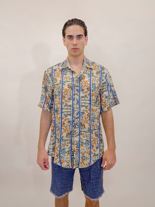 CAMICIA M/M STAMPA MURAGLIA