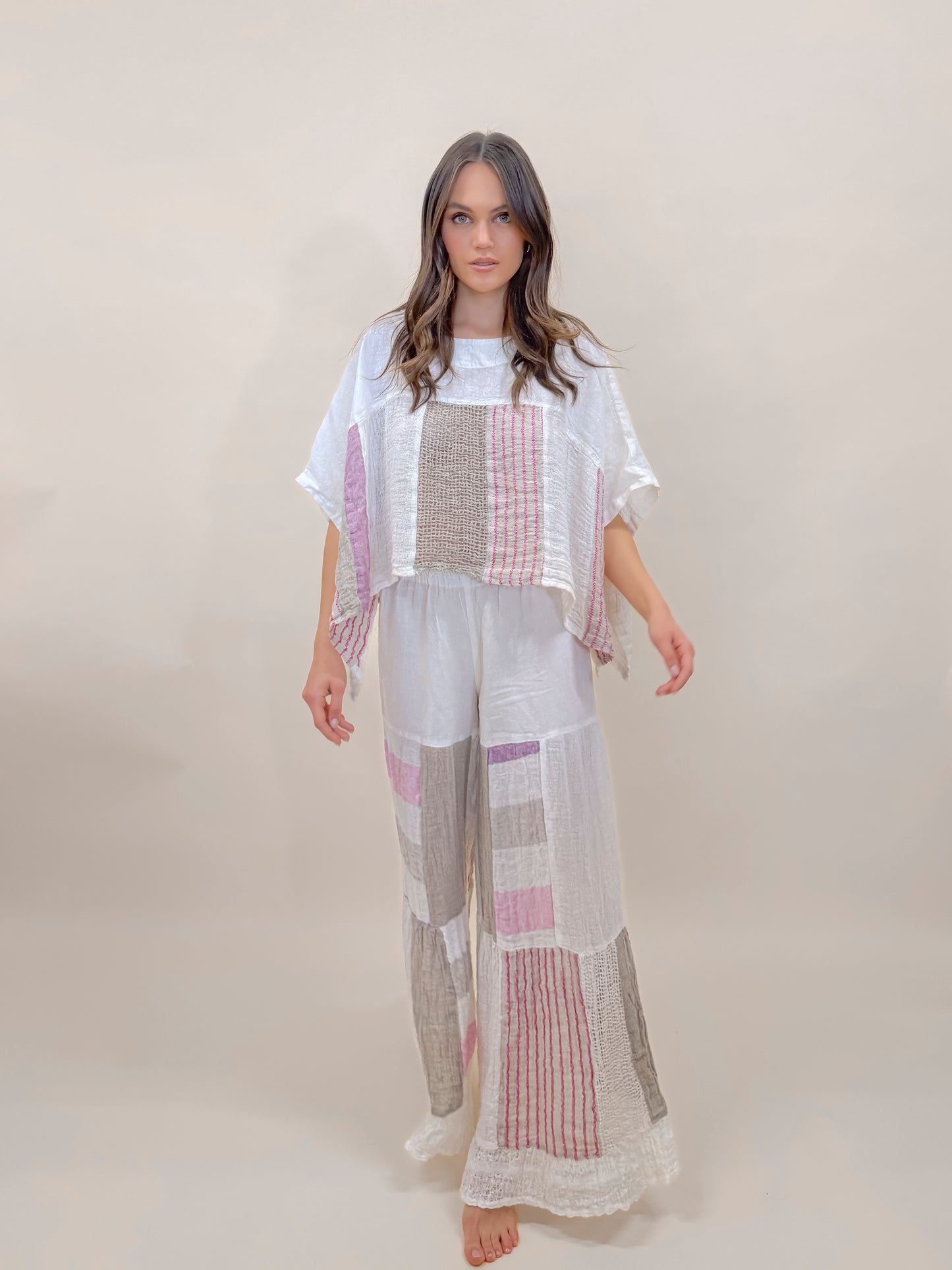 SET PANTALONE E PONCHO PATCHWORK (Copia)