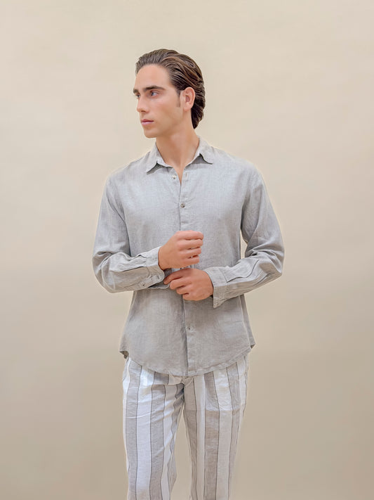CAMICIA FULL BUTTONS REGULAR ECRU