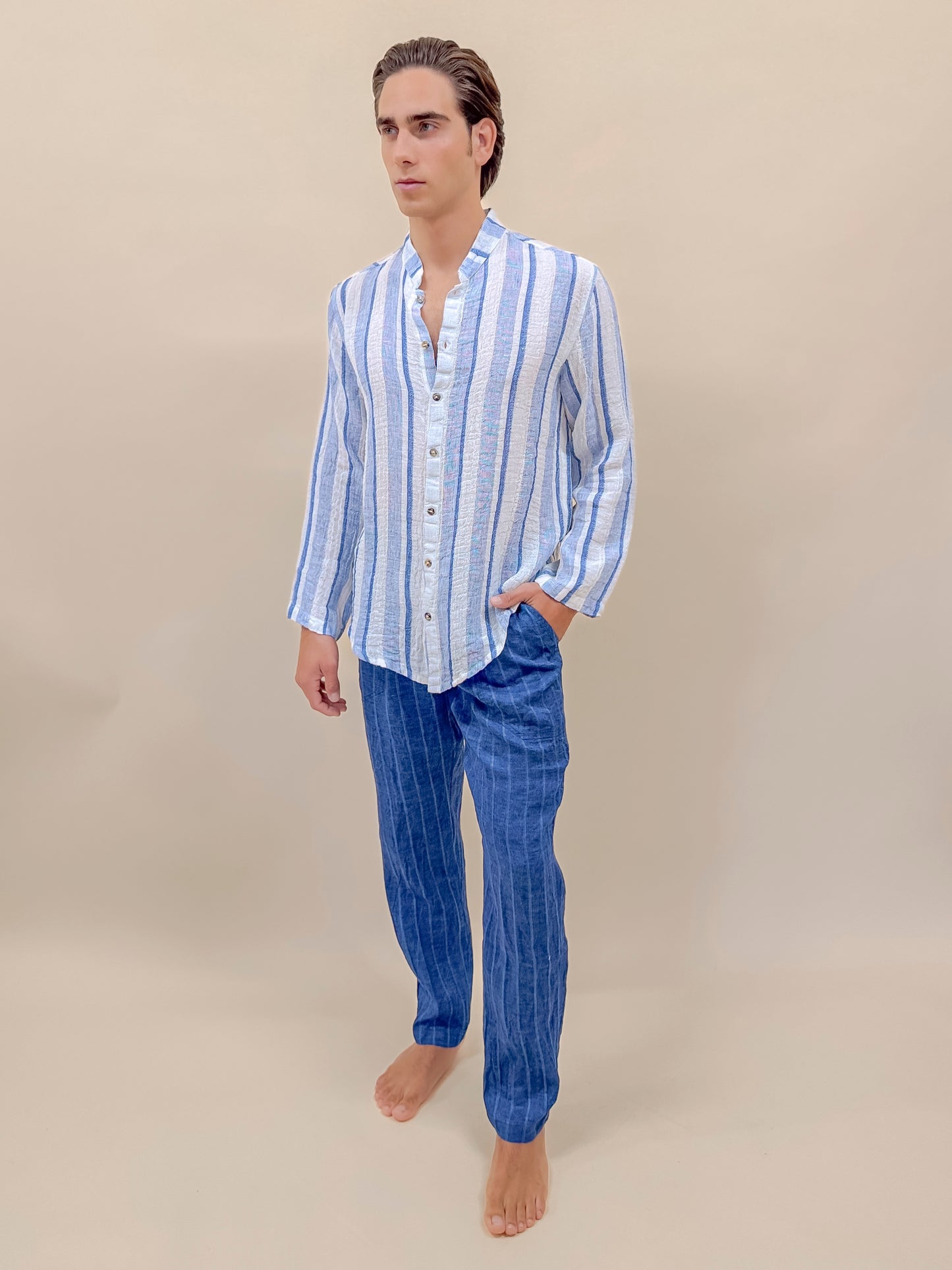 CAMICIA FULL BUTTONS POSITANESE