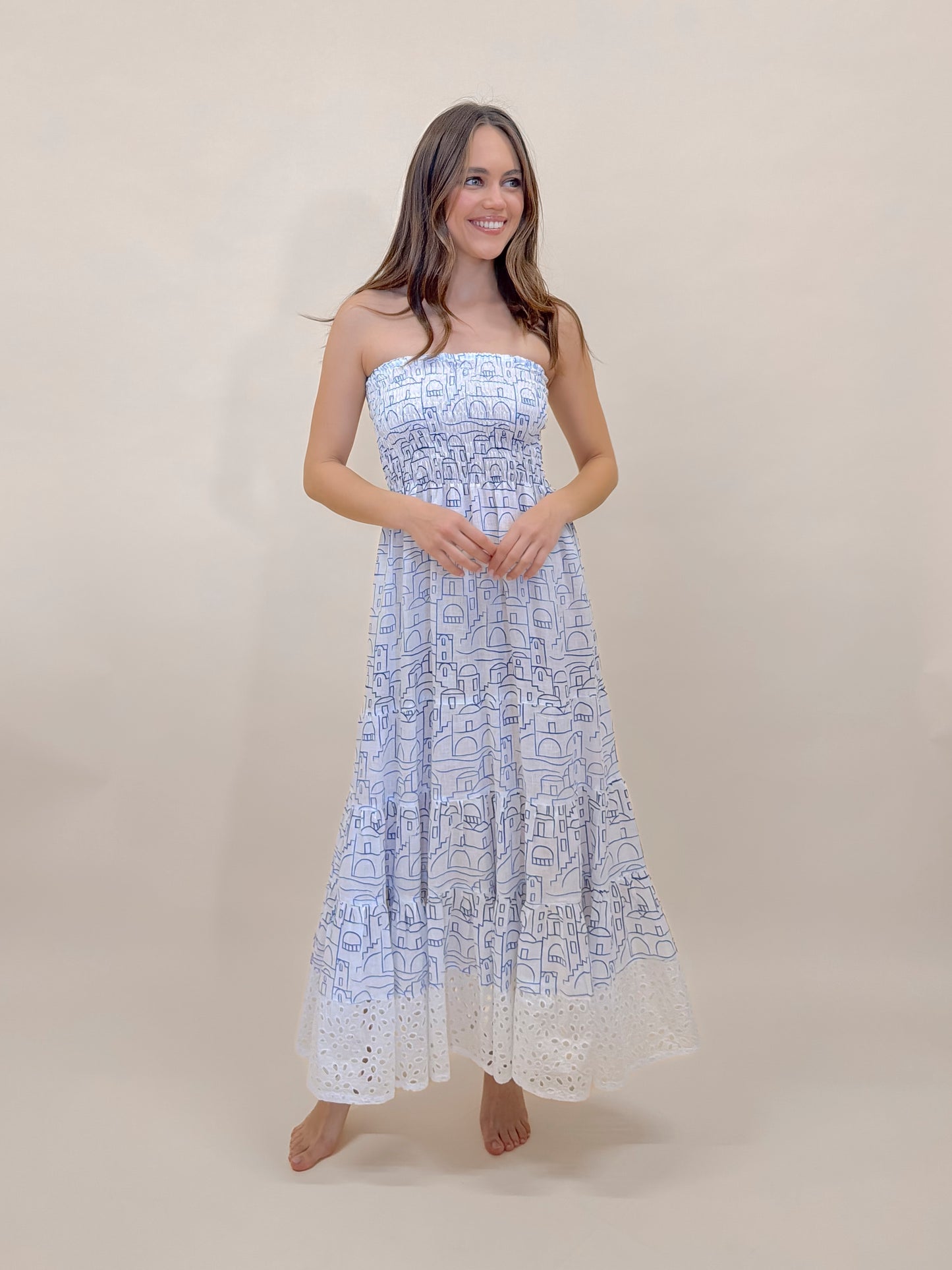 ABITO MARILENA POSITANO WITH LACE