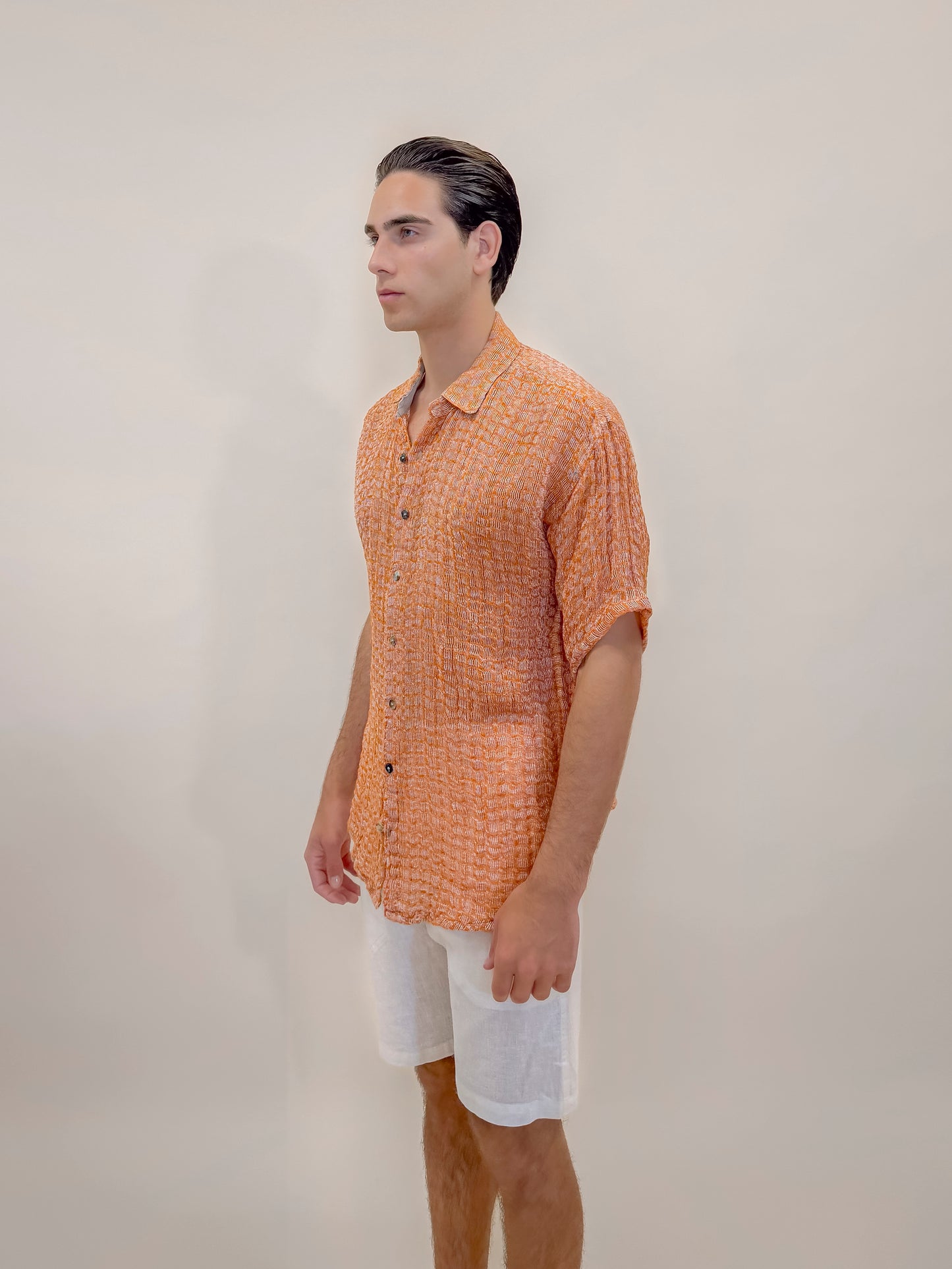 CAMICIA M/M MENDEZ ORANGE