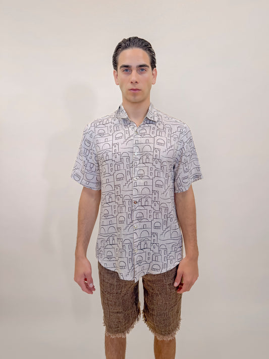 CAMICIA M/M POSITANO BROWN