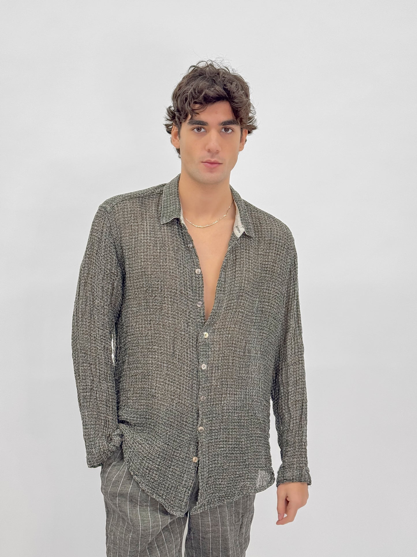 INTRECCIO SHIRT IN RAW LINEN