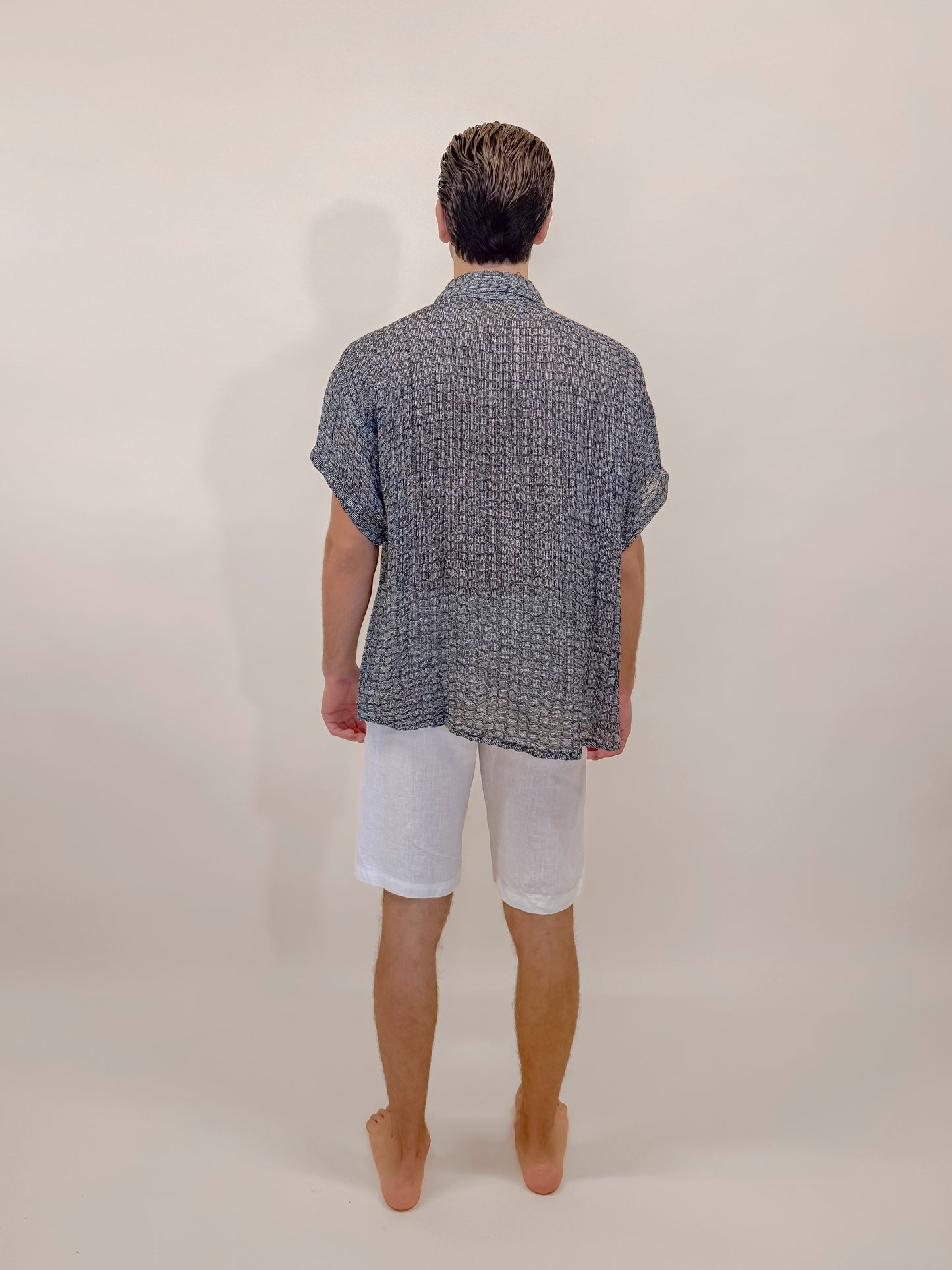 CAMICIA M/M MENEZ GRIGIA