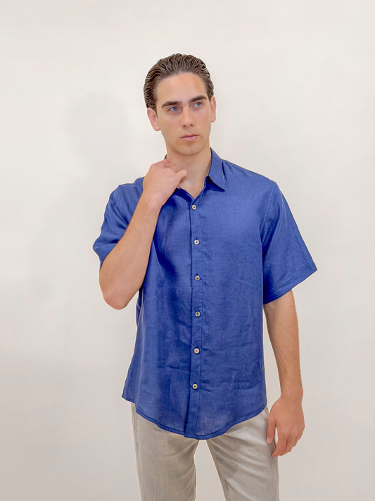 CAMICIA M/M FULL BUTTONS BLU