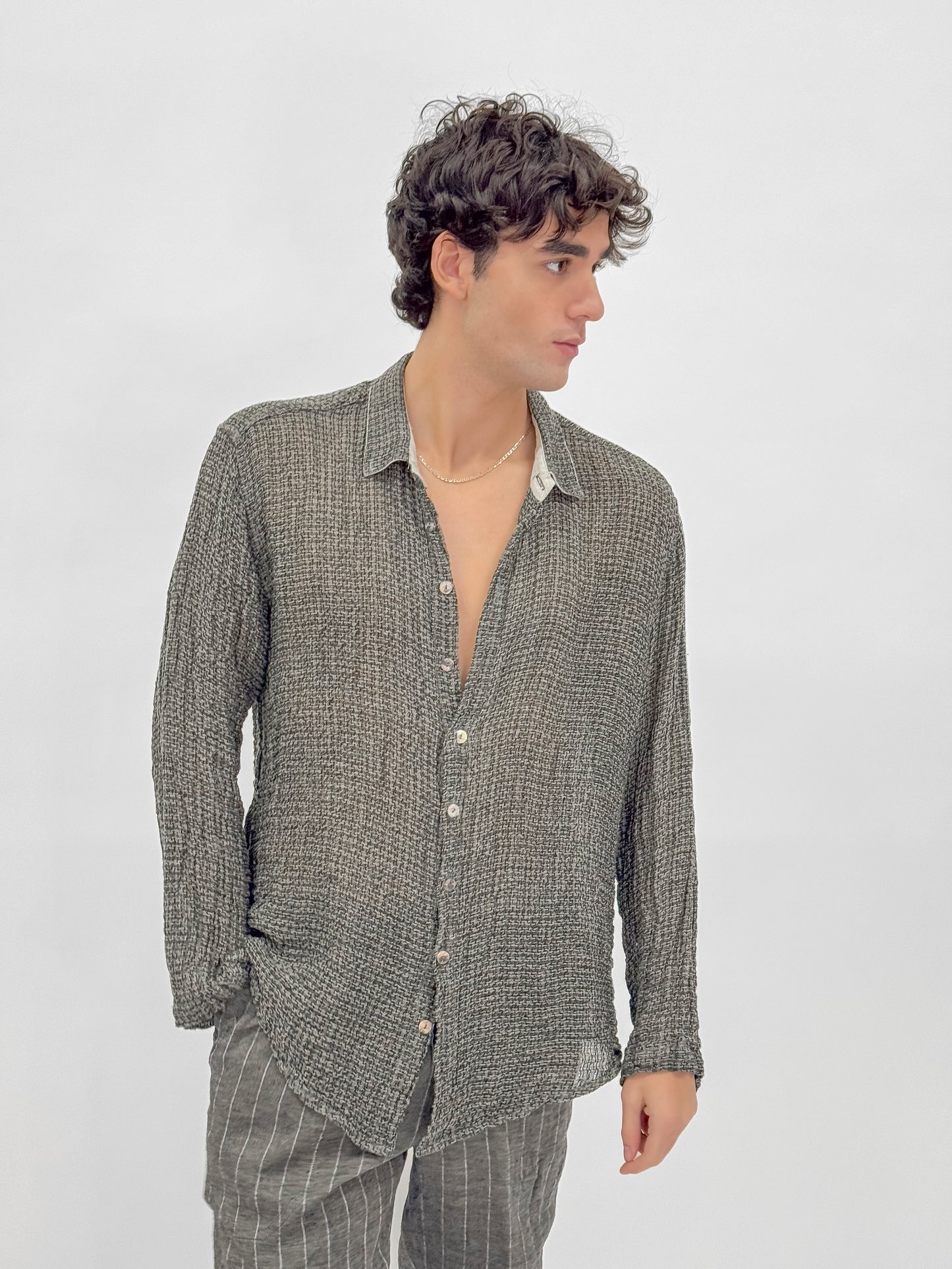 INTRECCIO SHIRT IN RAW LINEN