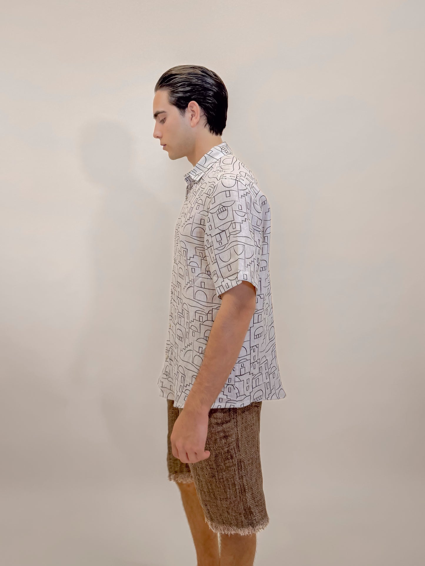 CAMICIA M/M POSITANO BROWN