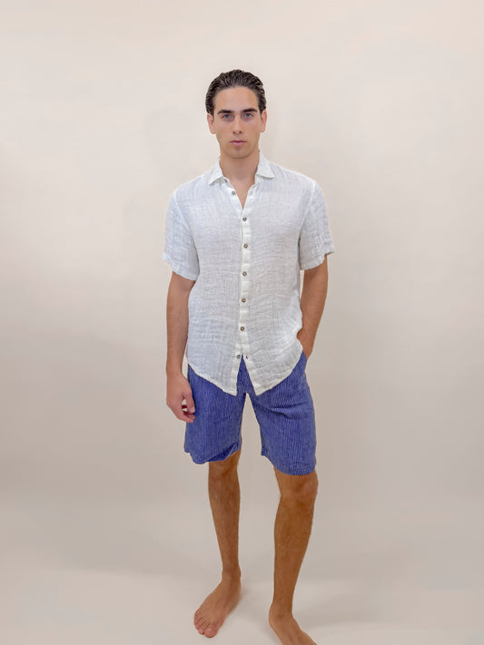 CAMICIA M/M RETE AVORIO