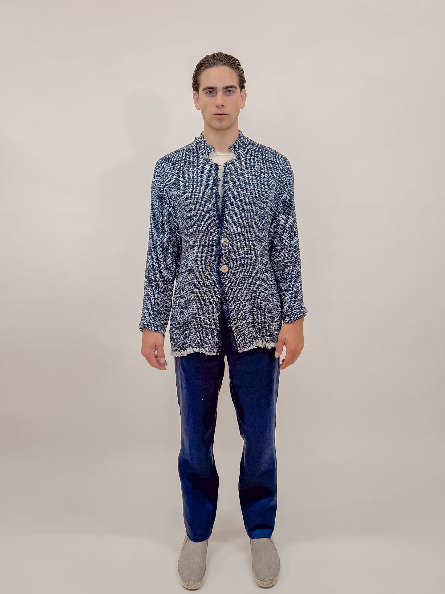 GIACCA RUSTICA BLU