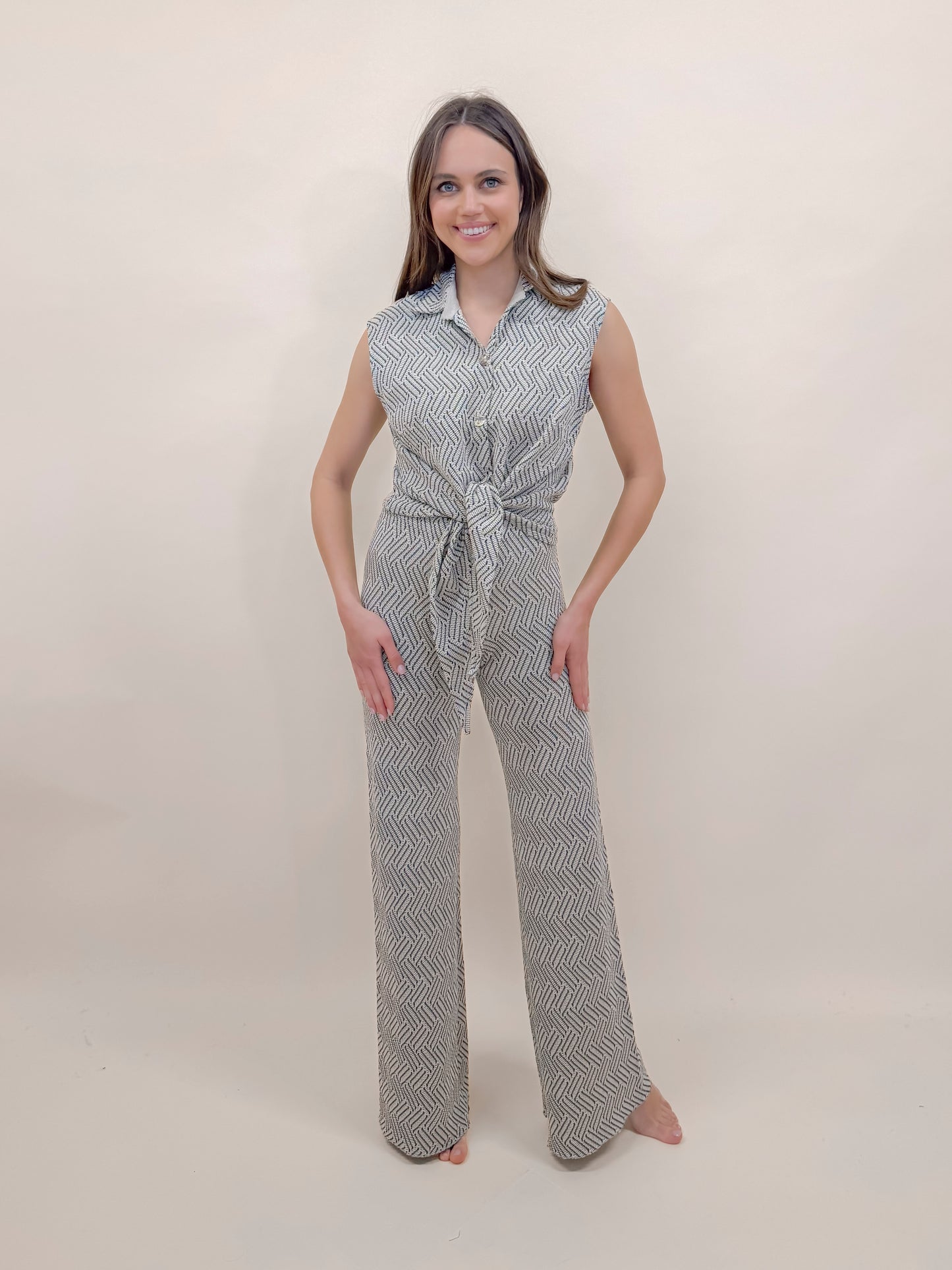 SET CAMICIA SOFIA SMANICATA E PANTALONE MISS